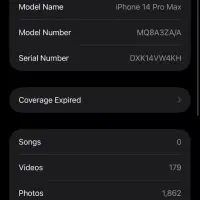 اپل آیفون ۱۴ پرومکس سری m ۲۵۶zaa باتری ۹۲بنفش|موبایل|پارسآباد, |دیوار