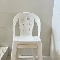 صندلی سفید  پلاستیکی