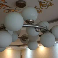 لوستر و آباژور و دیوار کوب مولکولی 16 و 8 و 3 شعله|لوستر و چراغ آویز|رشت, دیلمان|دیوار