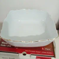 ظروف پذیرایی چینی لب طلایی نوو