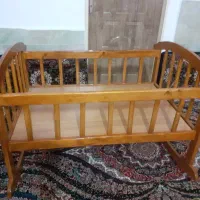 گهواره چوبی سبک و محکم|تخت و صندلی بچه|شهریار, شهرک امیریه|دیوار