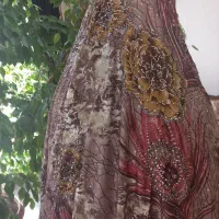 چادر مجلسی نقره کوب، پولکدوزی