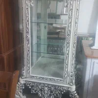 بوفه ویترین منبتی تمام راش