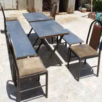 میز صندلی نیمکت