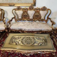 مبلمان سلطنتی اصیل ۹ نفره و میز ۱۰ نفره