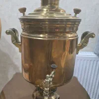 سماور زغالی برنجی 7 لیتری