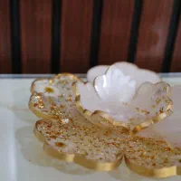 ظروف با گل بابونه طبیعی به علاوه یادگیری|ظروف سرو و پذیرایی|گنبد کاووس, |دیوار