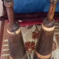 یک جفت میل باستانی جفتش۶کیلوجنس چوب عالی