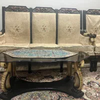 مبل 9 نفره با جلو مبلی و عسلی