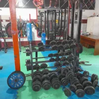 تجهیزات کامل دستگاه بدنسازی|تجهیزات ورزشی|رضوانشهر, |دیوار