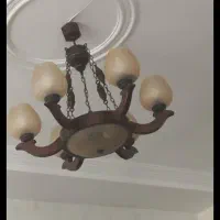 لوستردوتا6شعلعه ویک عدد3شعله|لوستر و چراغ آویز|ساری, |دیوار