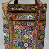 کیف دوطبقه جنس کرپ|کیف، کفش، کمربند|زرند, |دیوار