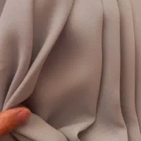 پارچه کرپ کنزو کرمی و ابی اسمانی