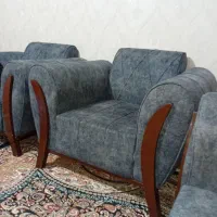 مبل ۷نفره یکماه کاربه همراه عسلی|مبلمان خانگی و میز عسلی|آبیک, |دیوار