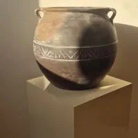 گلدان سفالی پتینه