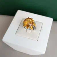 انگشتر سیترین طبیعی|جواهرات|قم, سالاریه|دیوار