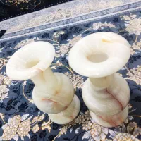یک جفت گلدون مرمر با قیمت خوب برای دکور خونه
