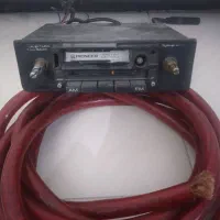 رادیو کاست قدیمی پایونیر و۳.۵متر کابل