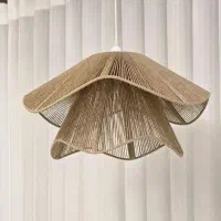 لوستر استوانه رافیا