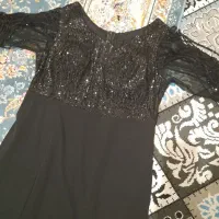 لباس مجلسی مشکی پولکی