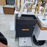 روشویی کابینتی شیربغل مشکی مدل آندرهpvcتوالت فرنگی