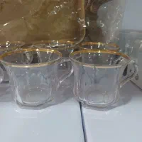 استکان لب طلا و ساده