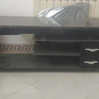 میز تلویزیون شیشه ای مشکی