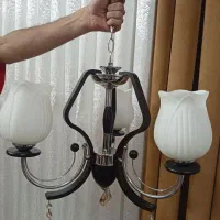 لوستر خوشگل و زیبا چوبی مناسب حال و اتاق خواب