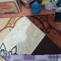 سه عدد گلیم فرش پرز دار و مقداری وسایل آشپزی|گلیم، جاجیم، گبه|دزفول, |دیوار