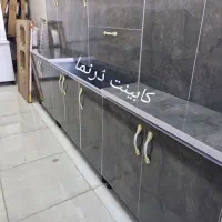 کابینت سفید خاکستری