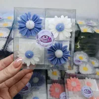 شمع بابونه روی آبی عمده و تک