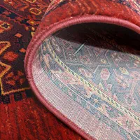 فرش ترنج دار قرمز لاکی مشکی ذغالی مدرن|فرش|تهران, ایرانشهر|دیوار