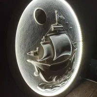 تابلوی دکوراتیو برجسته کشتی ثروت نور وامید|تابلو، نقاشی، عکس|لواسان, |دیوار