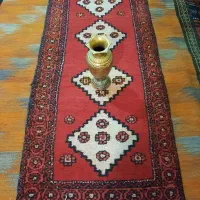 فرش کناره دستباف پشمی قدیمی