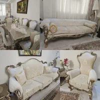 ست مبلمان کلاسیک (مدل نایس) و میز ناهار خوری