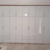 کمددیواری سفید متالیک ۰۶ترکیب با تیک