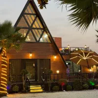 کلبه سوییسی جکوزی دار نوساز جنگلی