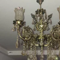 2عدد لوستر 4شعله برنزی