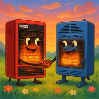 بخاری کپسول گاز  خور برای روستا