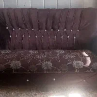 فروش مبل دسته دوم در حد نو با میز عسلی هفت نفر|مبلمان خانگی و میز عسلی|اردکان, |دیوار