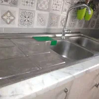 یک عدد سینک جنس خوب البرز|آب‌چکان و نظم‌دهنده ظروف|فاضل آباد, |دیوار