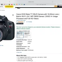 دوربین کنون eos t7 rebel|دوربین عکاسی و فیلم‌برداری|تهران, آجودانیه|دیوار