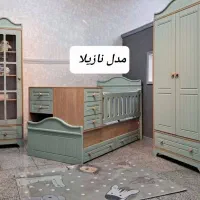 تخت و کمد نوزاد و نوجوان (تولیدی)|تخت و سرویس خواب|شیراز, سلطان آباد|دیوار