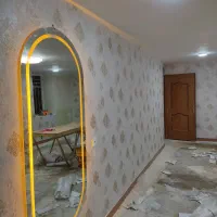 نقاشی ساختمان، رنگ‌آمیزی و نصب کاغذ دیواری|خدمات پیشه و مهارت|شهرضا, |دیوار