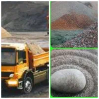 گراویه نخودی بادامی مخلوط ماسه بادی  شن شنشویی