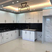 کابینت سفید صابونی درب براق