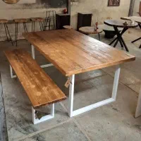 میز ناهارخوری تمام‌ چوب روستیک