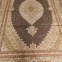 فرش دستبافت سرمه ایی رنگ ۱۲ متر ۳در۴ چهل رج ماهی|فرش|ارومیه, |دیوار