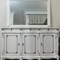 آینه کنسول چوبی