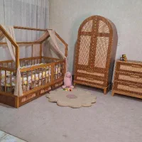 سرویس خواب کلبه ای/۳ تیکه/حصیری